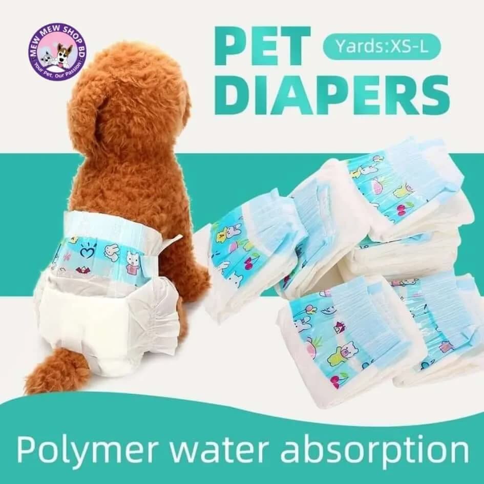 Pet diaper Underwear Sanitary pants for Cats and Dogs Medium (1 Piece)
