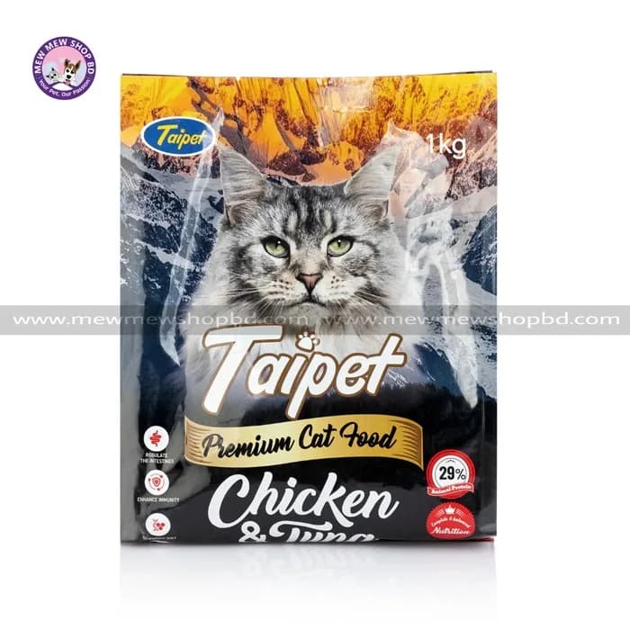 Taipet Premium Adult Dry Cat Food with Chicken & Tuna 1kg